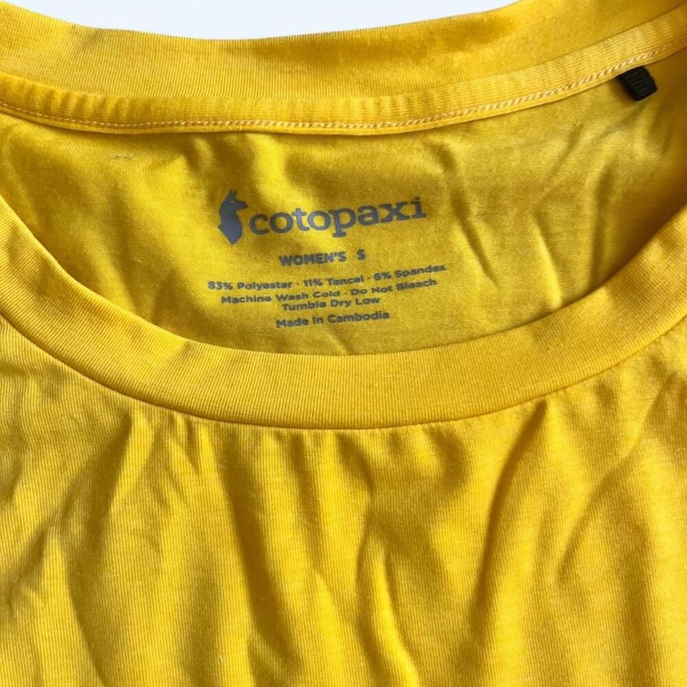 Cotopaxi Men's Yellow T-shirt